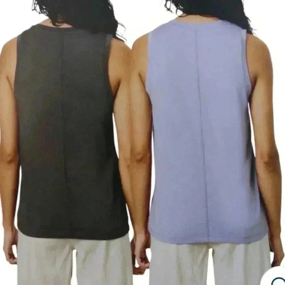 Set of 2 Kersh Tank Tops Small Purple Grey Sleeveless Tops - Picture 15 of 15